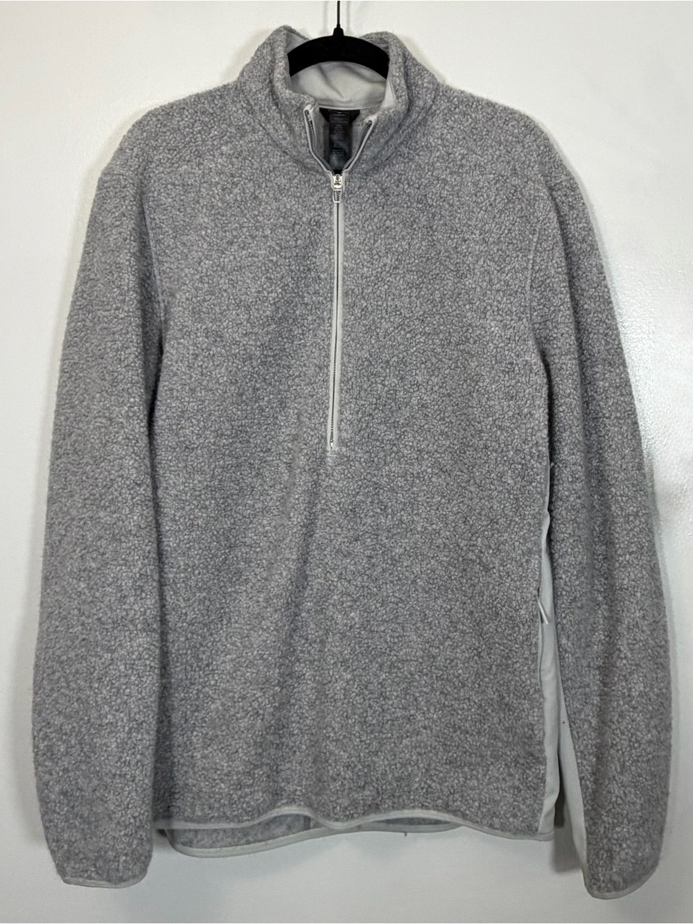 lululemon athletica Men's Light Gray Half-Zip Fleece Pullover